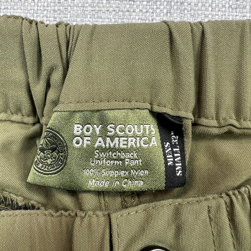 Boy Scouts of America Switchback Convertible Cargo Pants Men Small Uniform Green